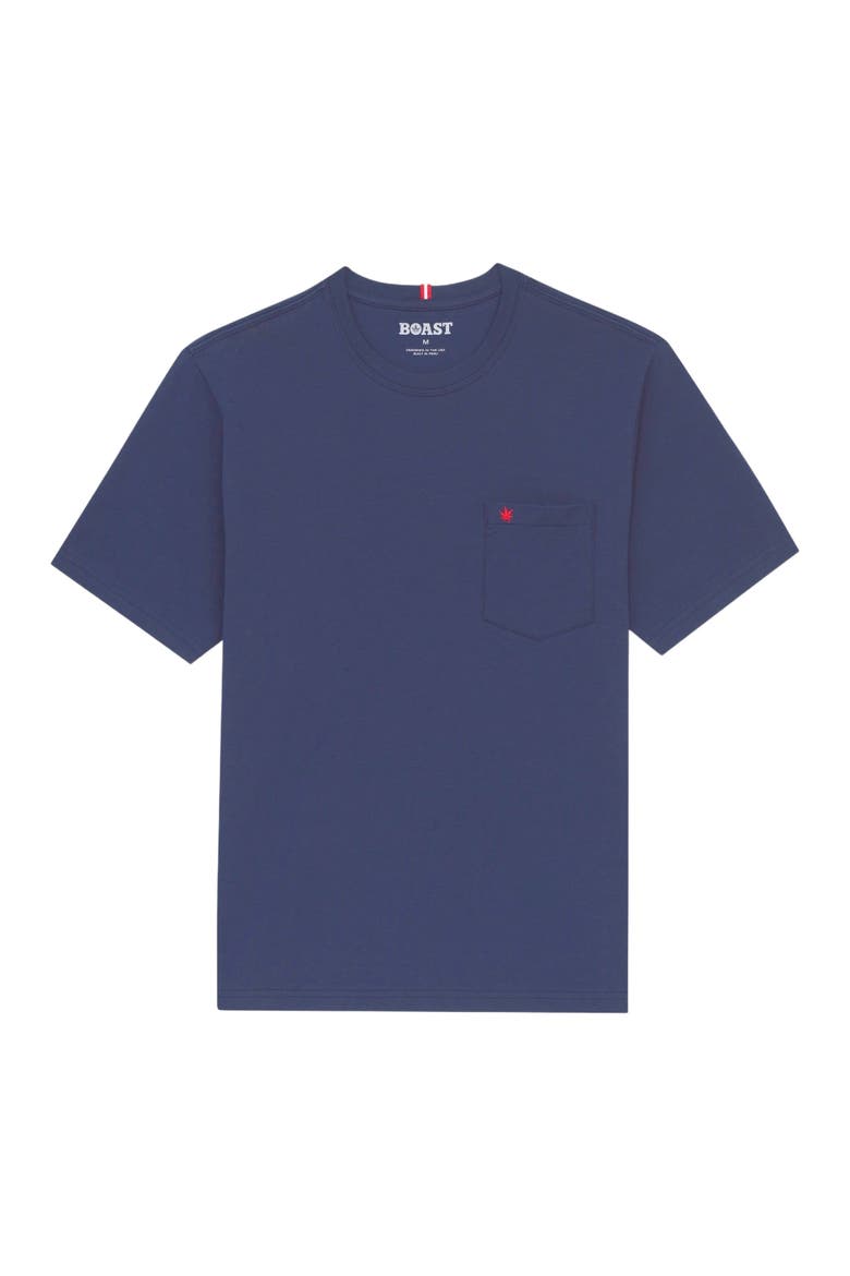 Club Pocket Tee, Main, color, Navy