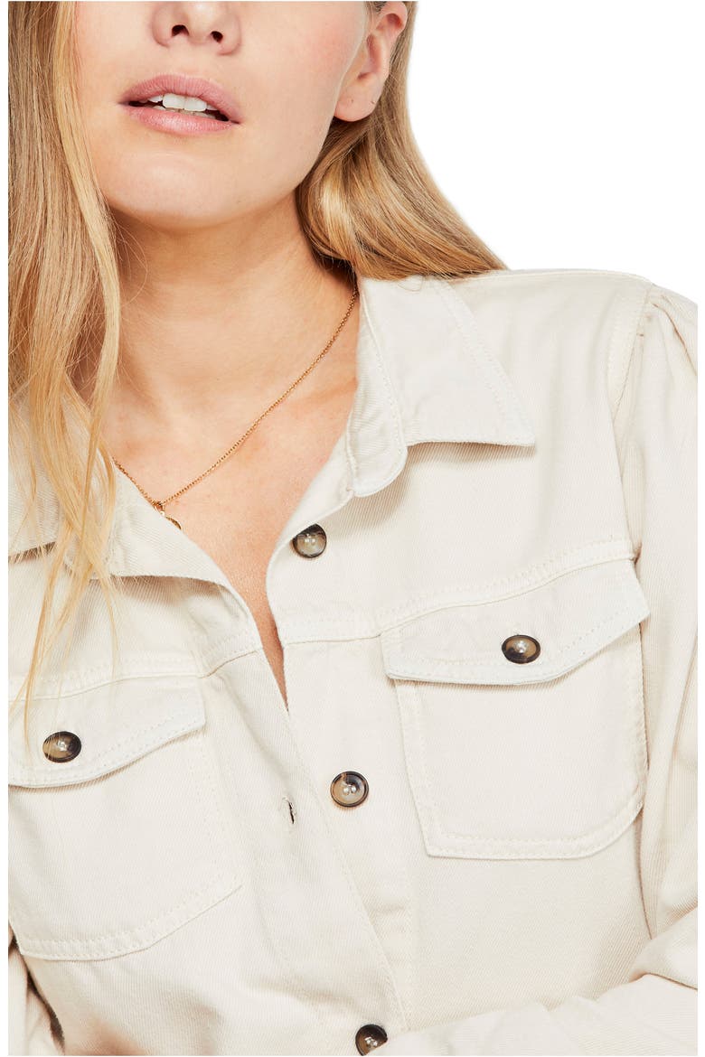 Nicole Long Sleeve Shirtdress, Alternate, color, IVORY