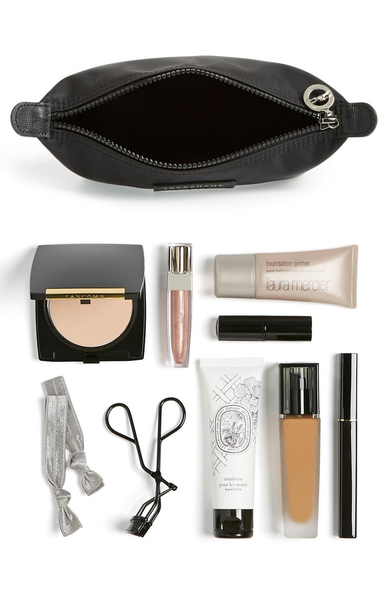 Longchamp 'Neo' Nylon Cosmetics Bag, Alternate, color, Navy