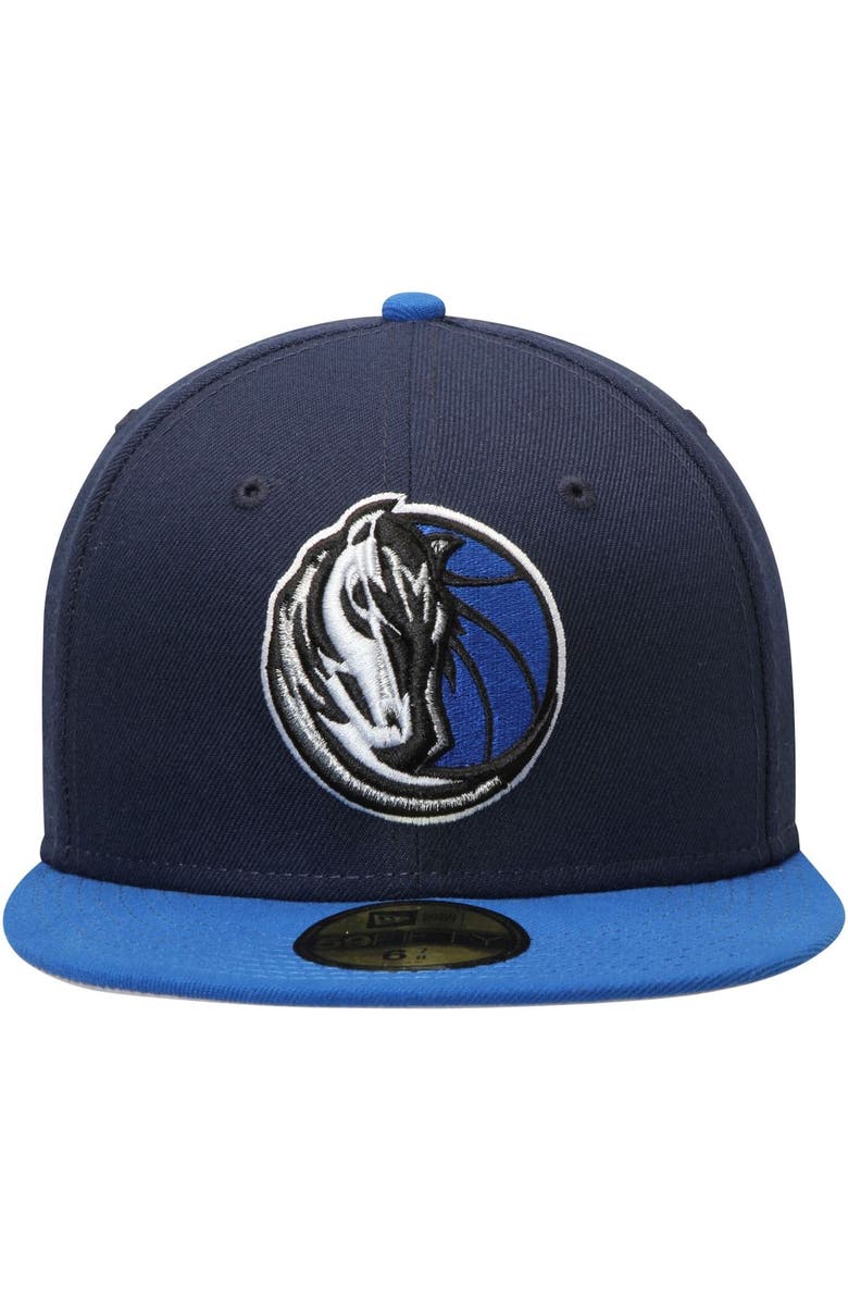 New Era Men's New Era Navy/Blue Dallas Mavericks Official Team Color 2Tone 59FIFTY Fitted Hat, Alternate, color, Navy