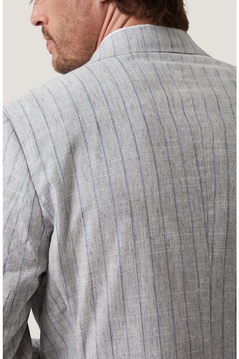 Matteo Check & Stripe Sport Coat, Alternate, color, GREY MELANGE