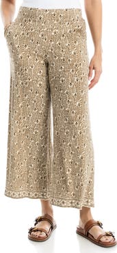 MAX STUDIO Wide Leg Pull-On Crop Pants