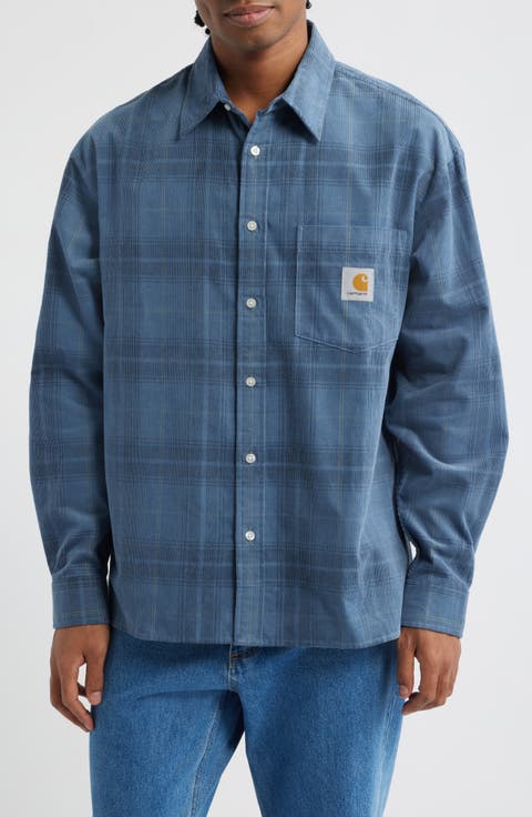 Wilber Check Corduroy Button-Up Shirt
