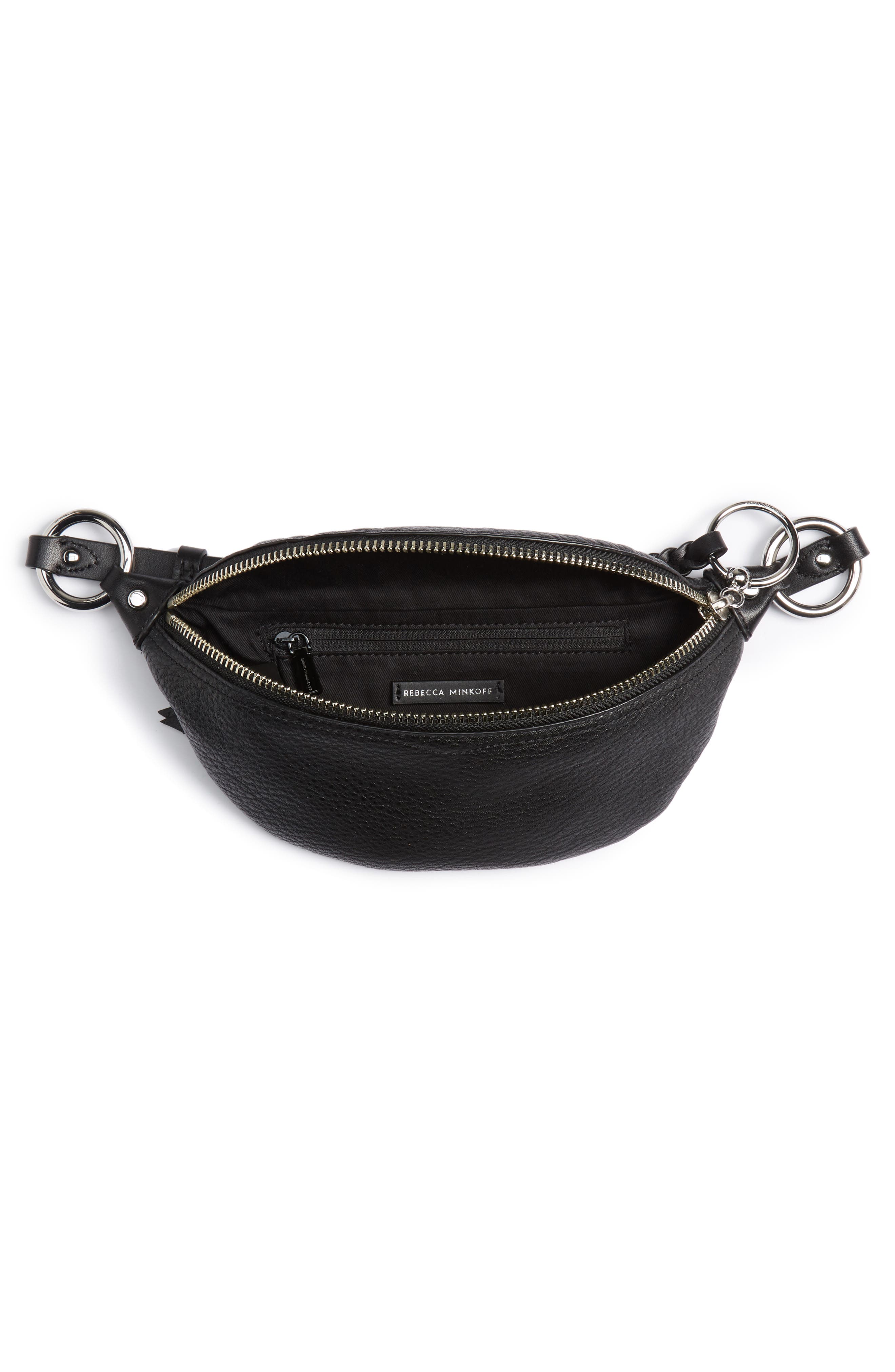 Bree Mini Belt Bag, Alternate, color, BLACK
