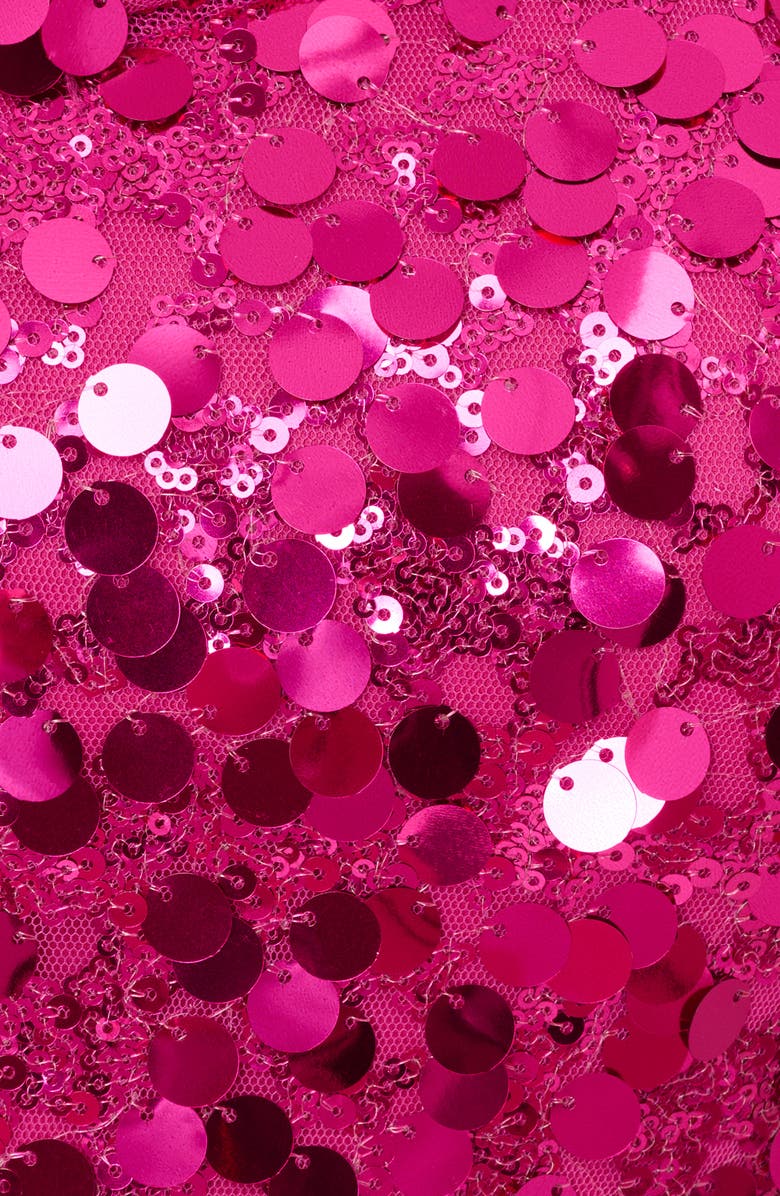 Adrianna Papell One-Shoulder Paillette Dress, Alternate, color, 