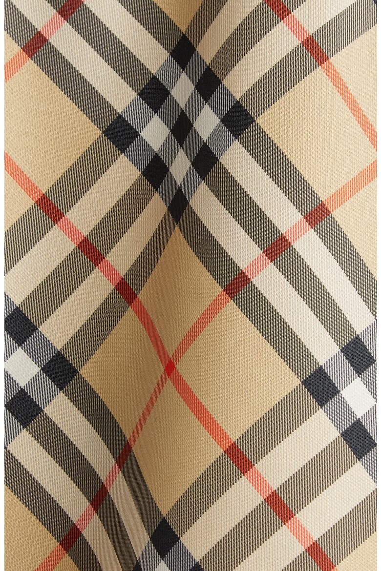 Check Nylon Poncho, Alternate, color, SAND