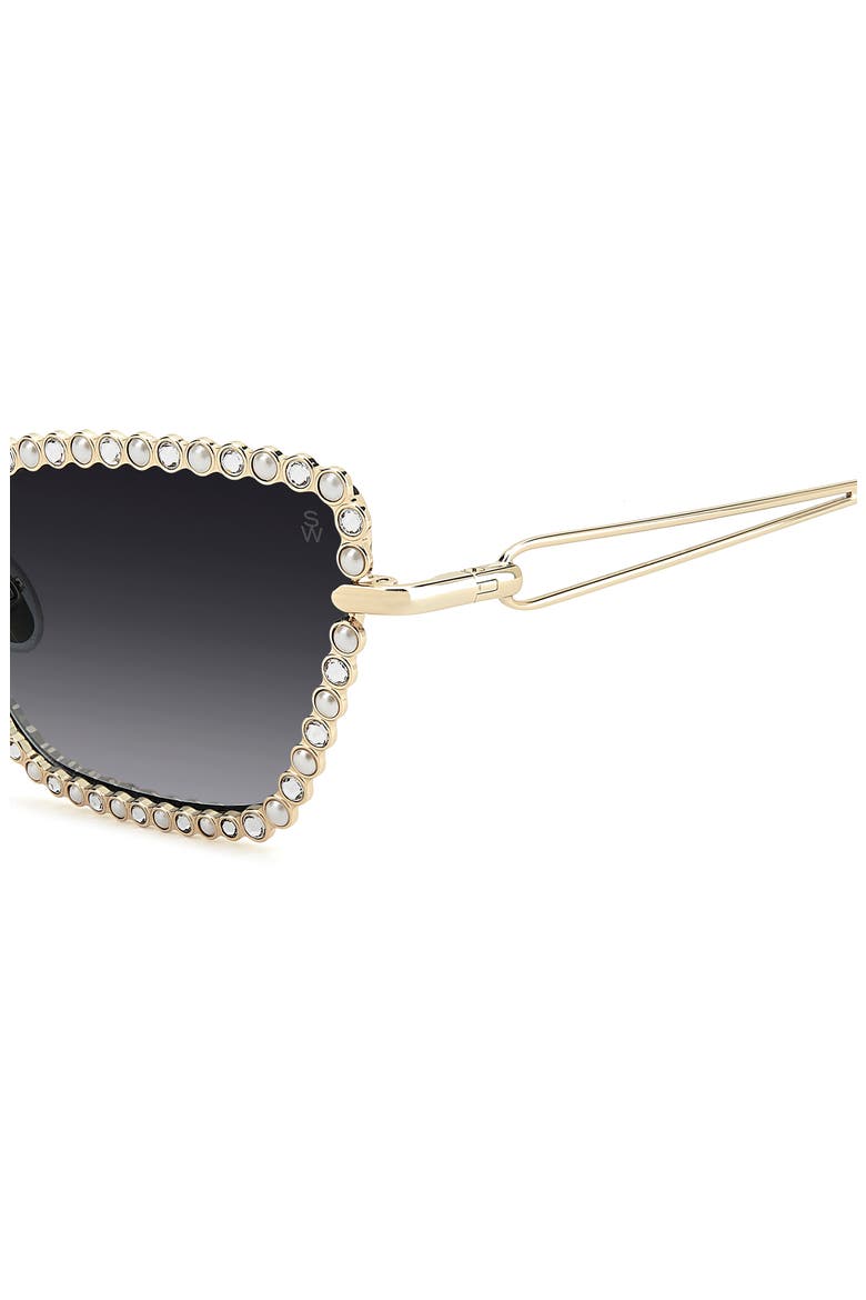 53mm Cat Eye Sunglasses, Alternate, color, LIGHT GOLD/ DARK GREY SF
