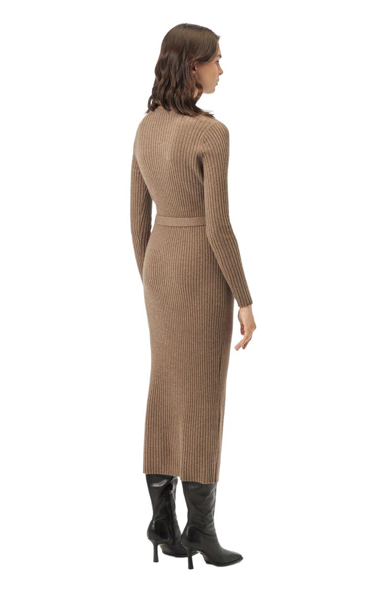 GOBI Mongolian Cashmere Cashmere Knit Dress with Belt, Alternate, color, 