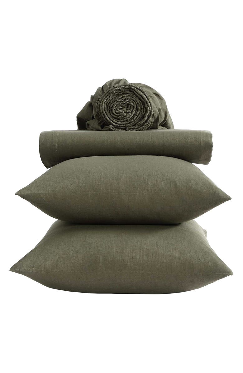 Calvin Klein Soho Cotton Sheet Set, Alternate, color, Dark Green