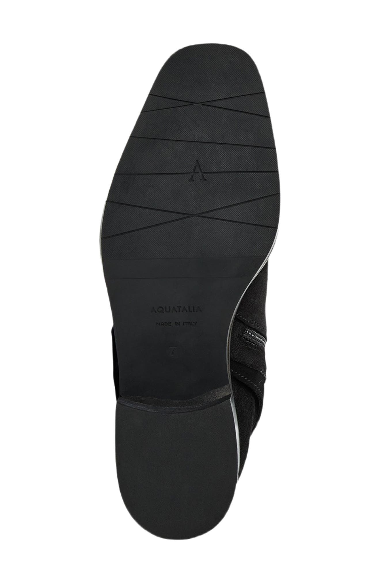 Aquatalia Claudette Water Resistant Knee High Boot, Alternate, color, Black Suede