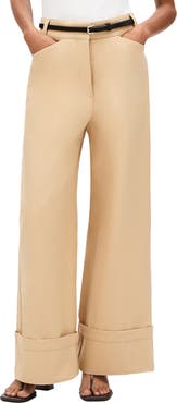 Another Tomorrow Wide Cuff Pant