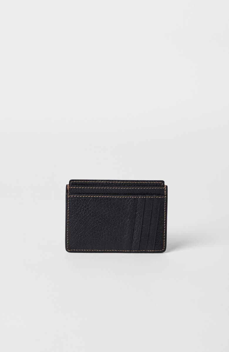 Brunello Cucinelli Calfskin card case, Alternate, color,