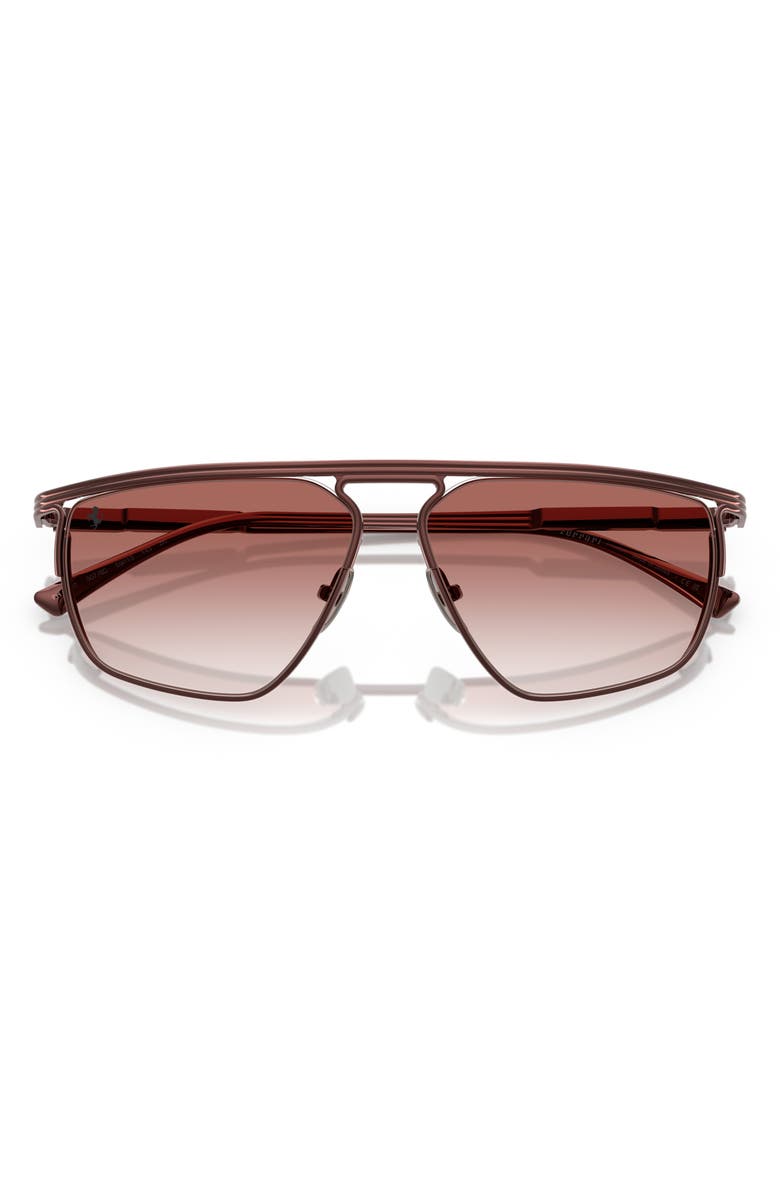 Jimmy Choo x Ferrari 59mm Gradient Aviator Sunglasses, Alternate, color, Bordeaux / Gradient Bordeaux