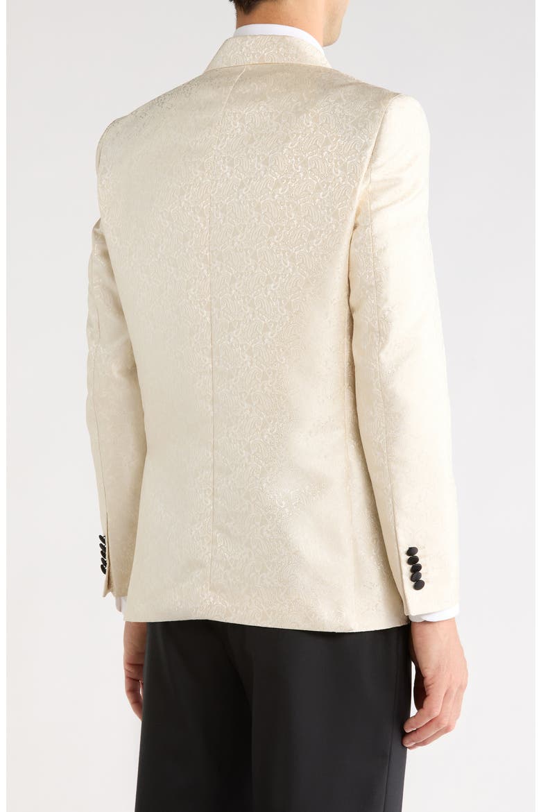 Tonal Paisley Jacquard Dinner Jacket, Alternate, color, IVORY