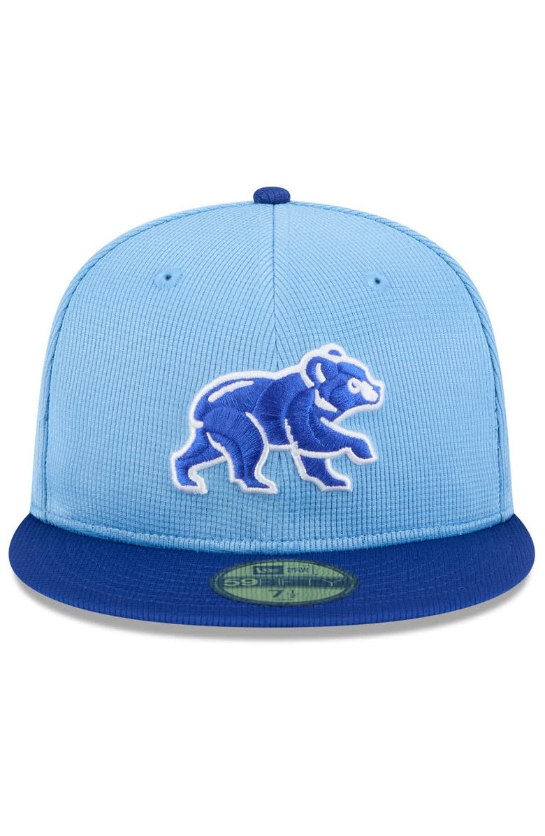 New Era Men's New Era  Light Blue/Royal Chicago Cubs 2025 Spring Training 59FIFTY Fitted Hat, Alternate, color, 