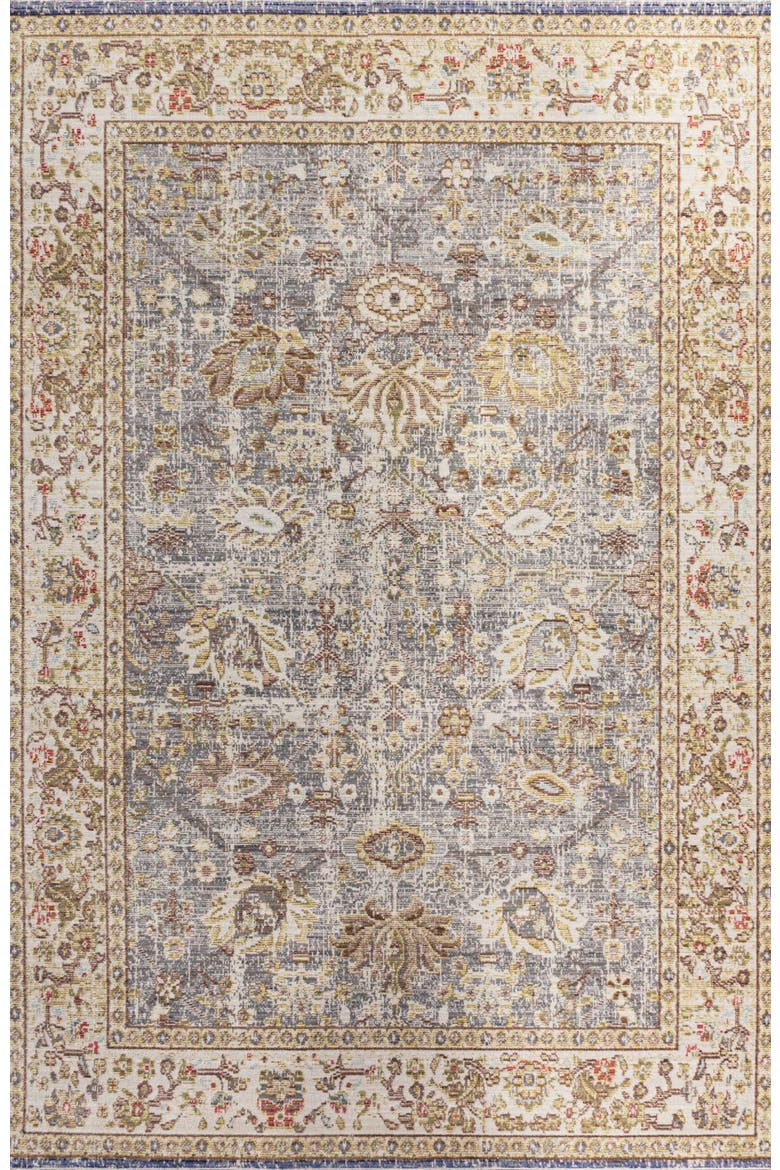 Alba Modern Faded Peshawar Area Rug, Main, color, Gray/Ivory