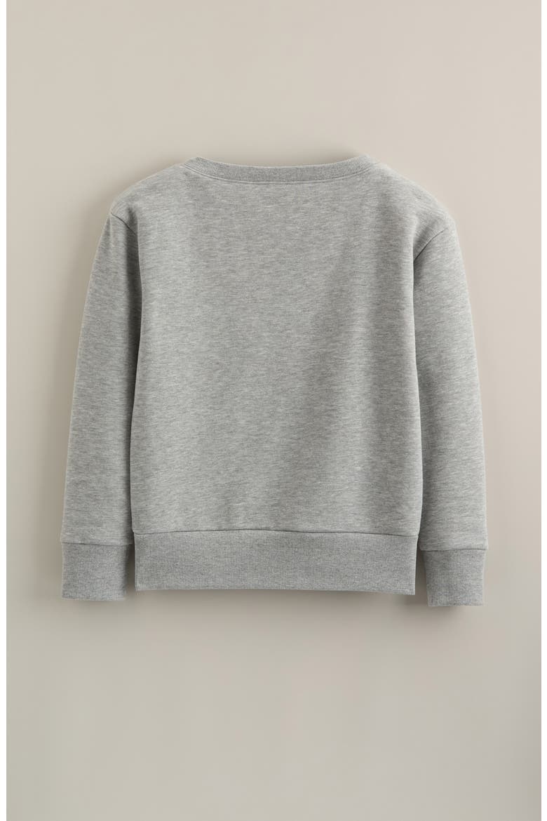 Kids' Appliqué Sweatshirt, Alternate, color, GREY LIGHT HEATHER 89