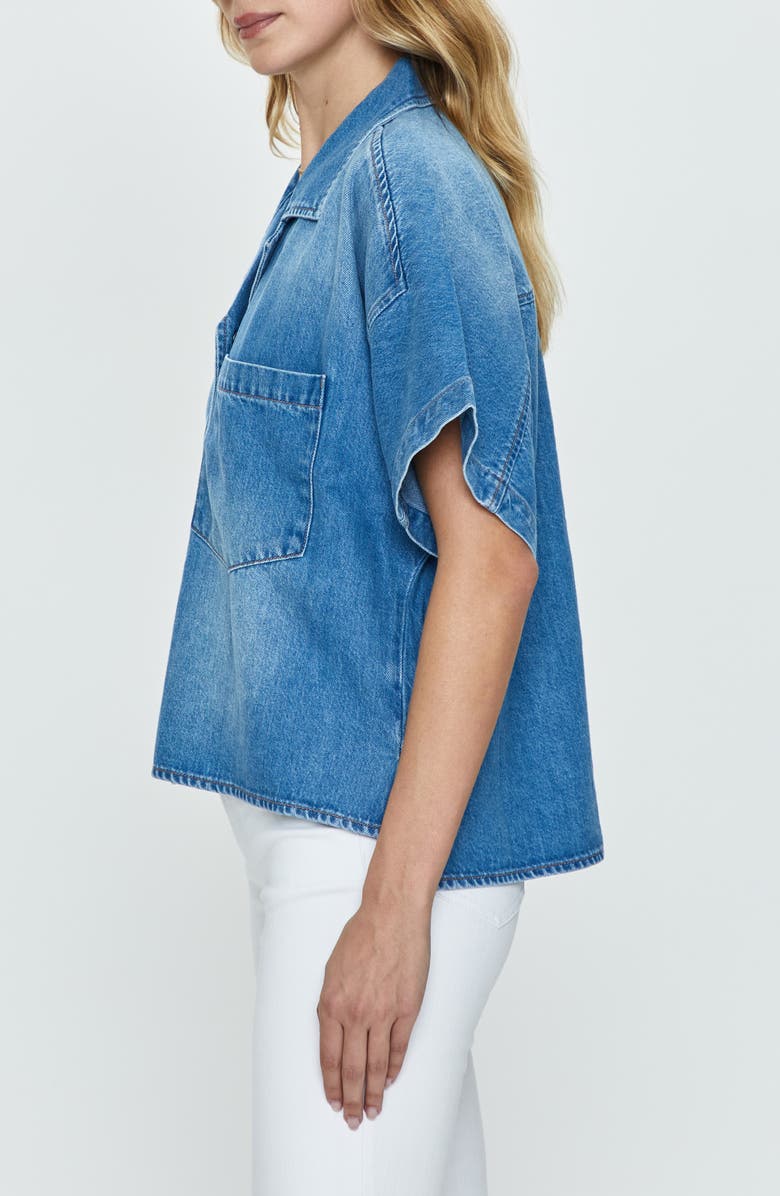 Pistola Della Denim Snap-Up Shirt, Alternate, color, Vista