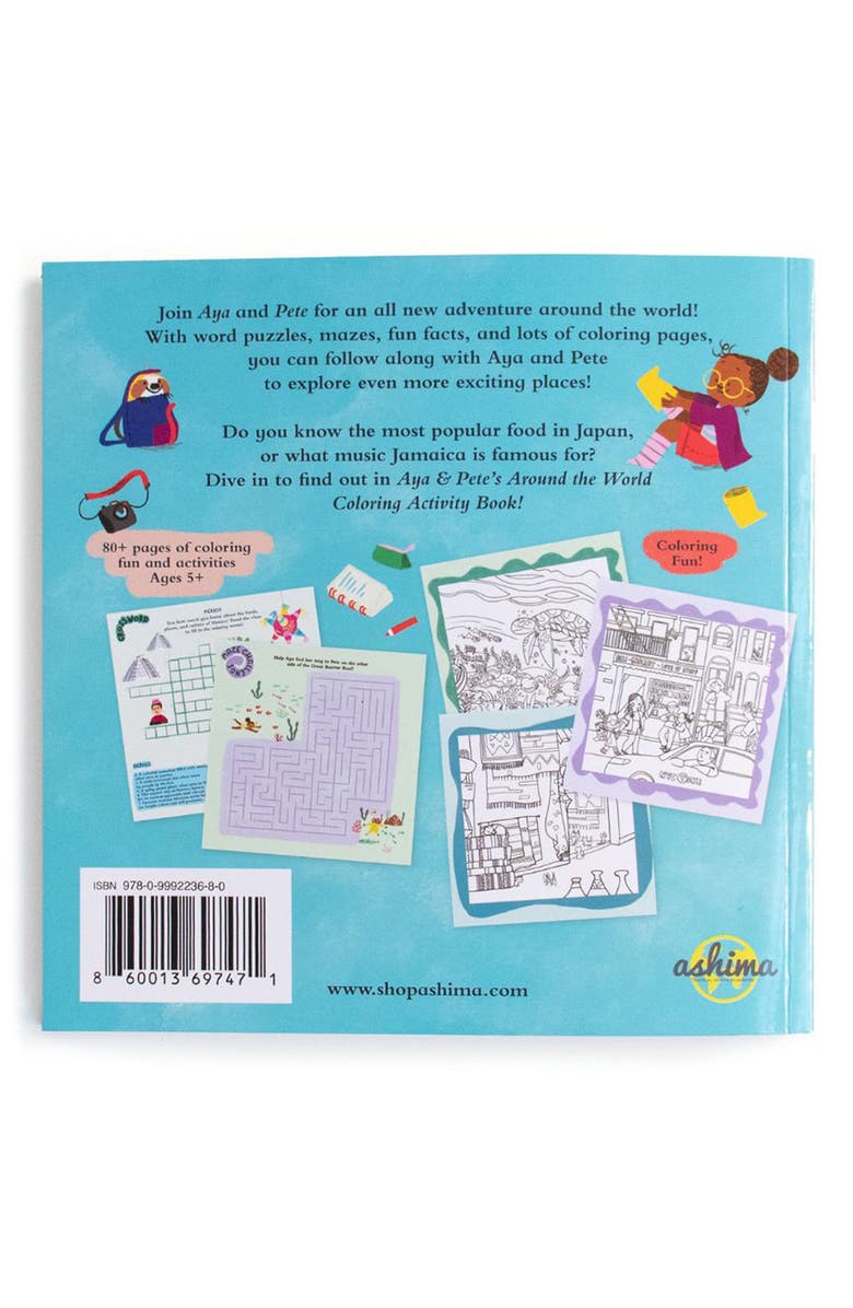 AYA AND PETE Kids' Aya and Pete Coloring Book & Plush Set, Alternate, color, Yellow