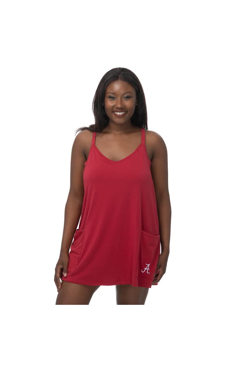 ZOOZATZ Women's ZooZatz Crimson Alabama Crimson Tide Active Pocketed Skort Dress, Main, color, Crimson