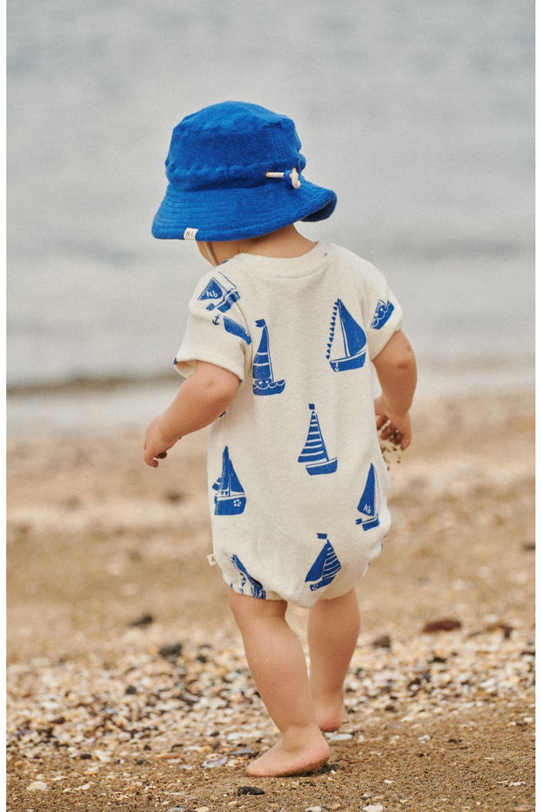 Juno Organic Cotton Terry Romper, Alternate, color, REGATTA PRINT TERRY