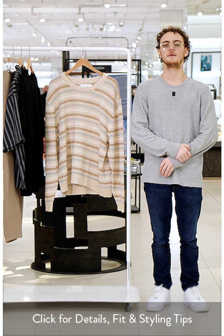 Stripe Pima Cotton & Linen Sweater video