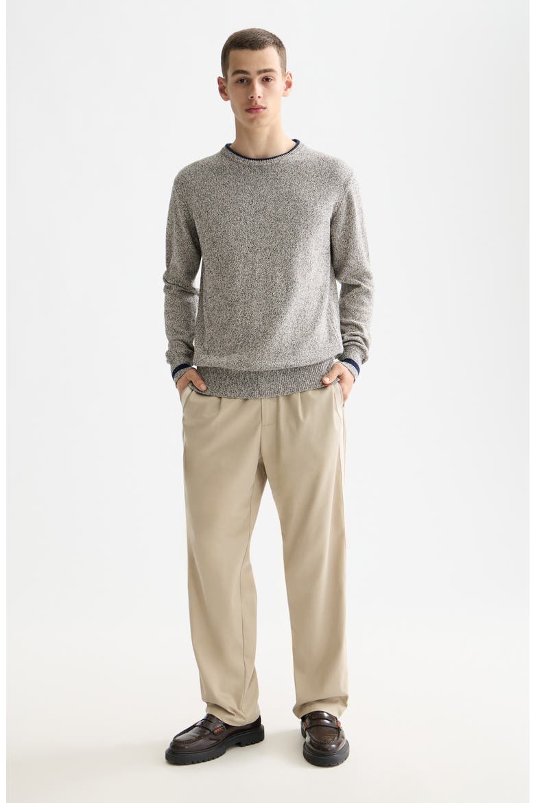 Mélange Crewneck Sweater, Alternate, color, PLAZA TAUPE