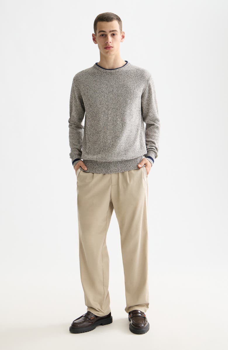 Scotch & Soda Mélange Crewneck Sweater, Alternate, color, Plaza Taupe