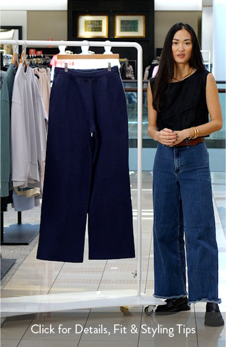 Finely Cotton Straight Leg Sweatpants, sales video thumbnail