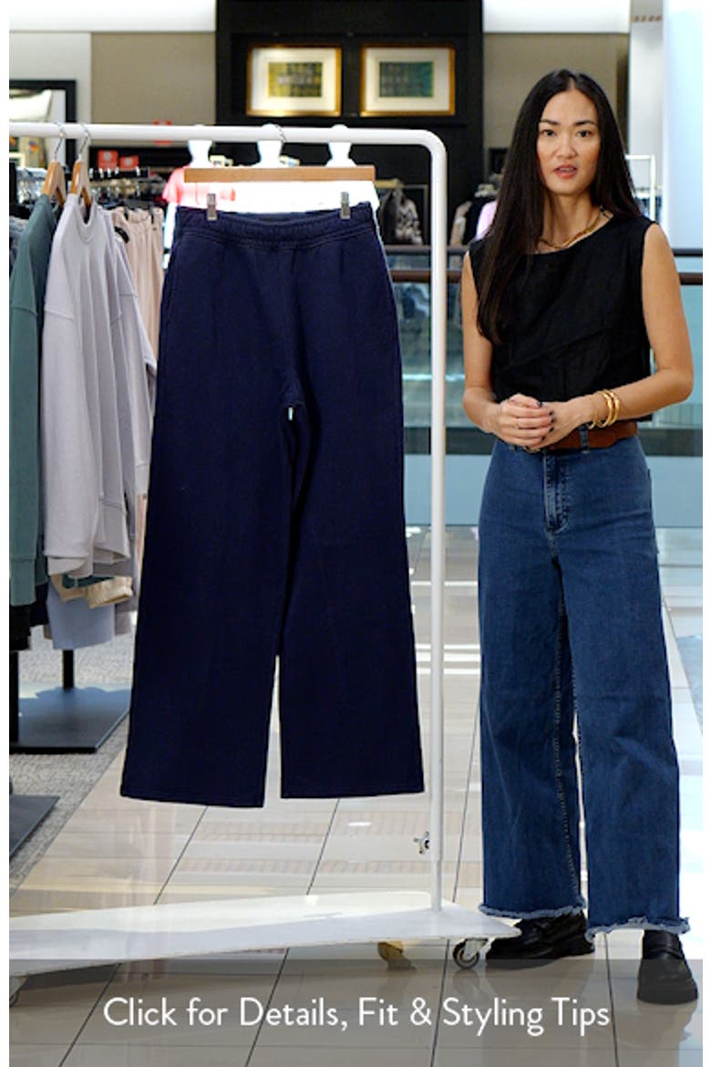 Finely Cotton Straight Leg Sweatpants video