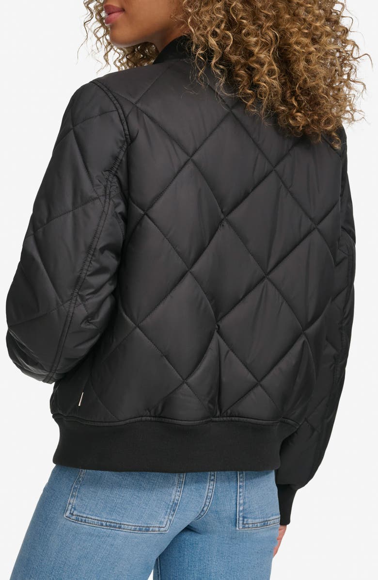 Levi's Quilted Bomber Jacket, Alternate, color, Black