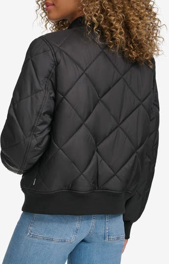 Quilted Bomber Jacket