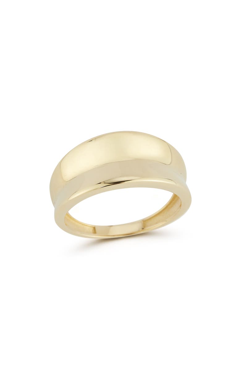 Ember Fine Jewelry 14K Yellow Gold Concave Band Ring, Main, color, Gold