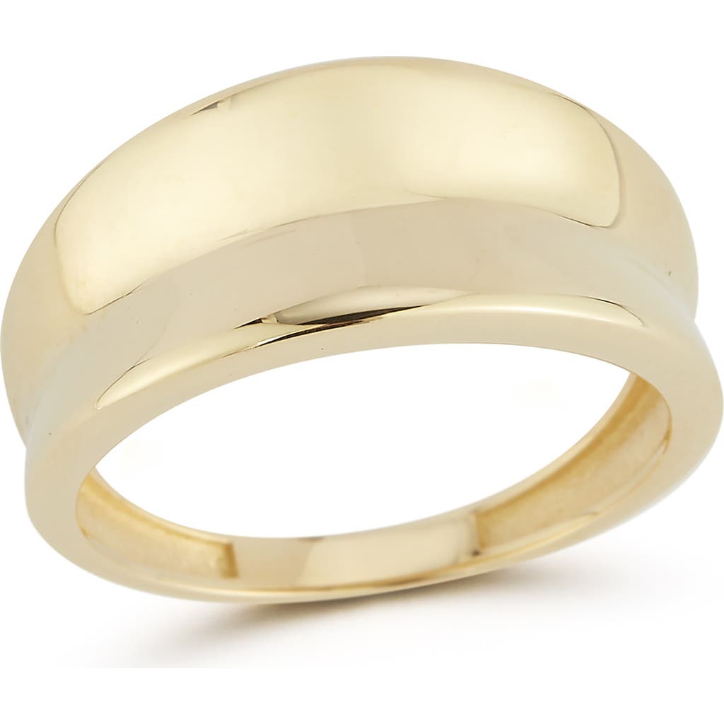 Ember Fine Jewelry 14k Yellow Gold Concave Band Ring In Gold