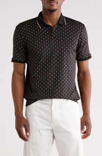 Cactus Man Geo Print Performance Polo
