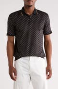 Cactus Man Geo Print Performance Polo