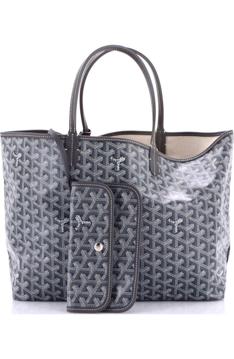 Pre-Owned Goyard Saint Louis Tote Coated Canvas PM, Alternate, color, Gray