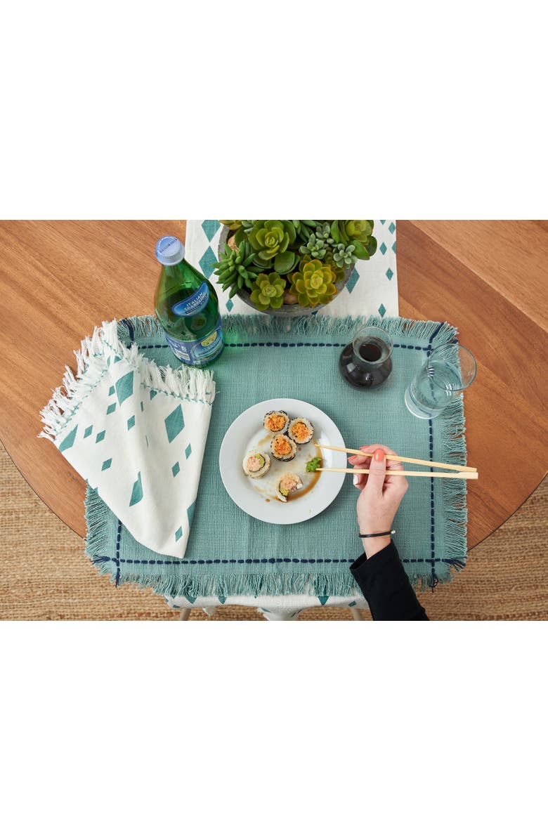 carol
frank Cheryl Surf Placemats Set of 4 Blue Quilted Washable Placemat, Alternate, color, Blue