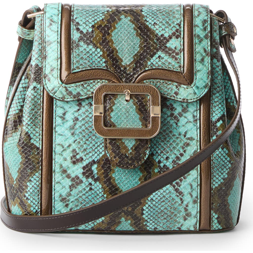 Brahmin Margo Croc Embossed Leather Crossbody Bag
