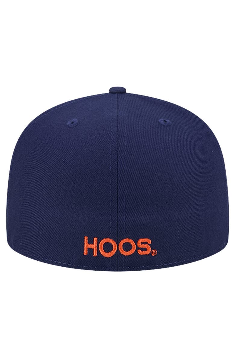 New Era Men's New Era Navy Virginia Cavaliers Throwback 59FIFTY Fitted Hat, Alternate, color, Navy