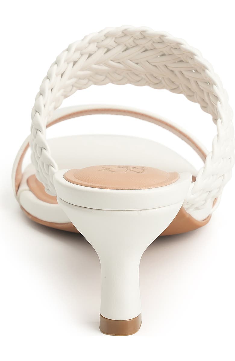 NEW YORK AND COMPANY Gretchen Kitten Heel Slide Sandal, Alternate, color, White