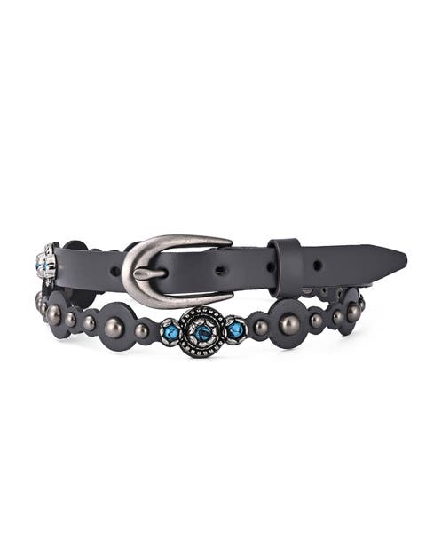 Rosa Genuine Leather Embellished Vintage Inspired Belt