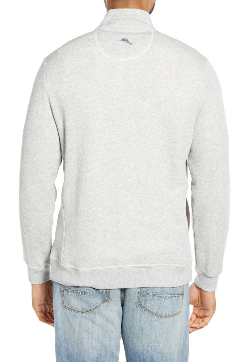 Via Norte Half Button Pullover, Alternate, color, GREY HEATHER