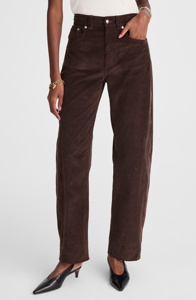 Madewell High Waist Balloon Corduroy Pants, Main, color, 