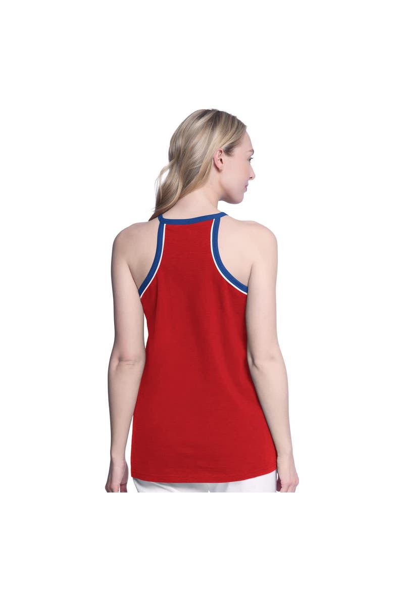Women's G-III 4Her by Carl Banks Red Philadelphia Phillies Curveball Racerback Tank Top, Alternate, color, Red