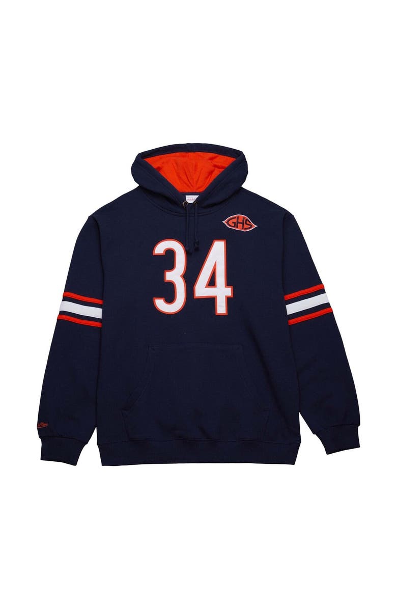 Mitchell & Ness Men's Mitchell & Ness Walter Payton Navy Chicago Bears Retired Player Name & Number Pullover Hoodie, Alternate, color, Navy