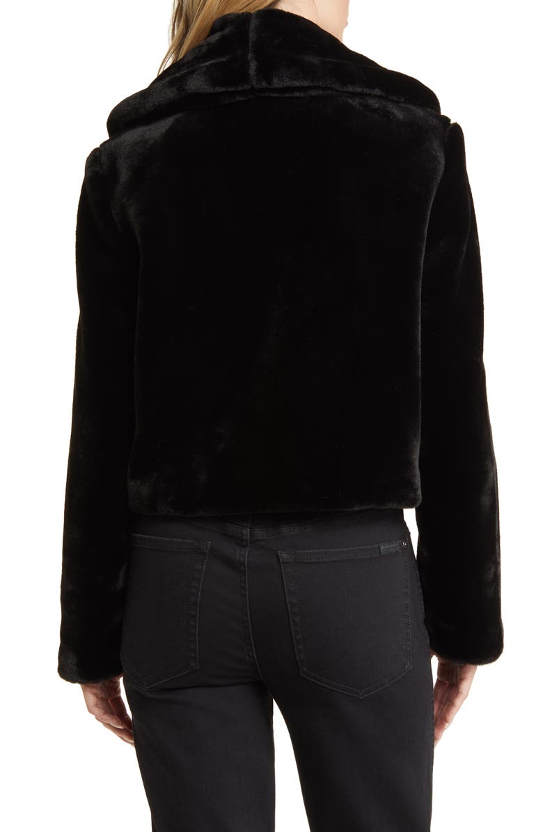 BLANKNYC Shawl Collar Faux Fur Jacket, Alternate, color, 
