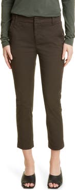 Vince Crop Stretch Cotton Chinos