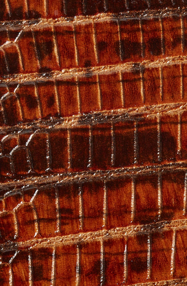 Chloé C Buckle Lizard Embossed Leather Belt, Alternate, color, 