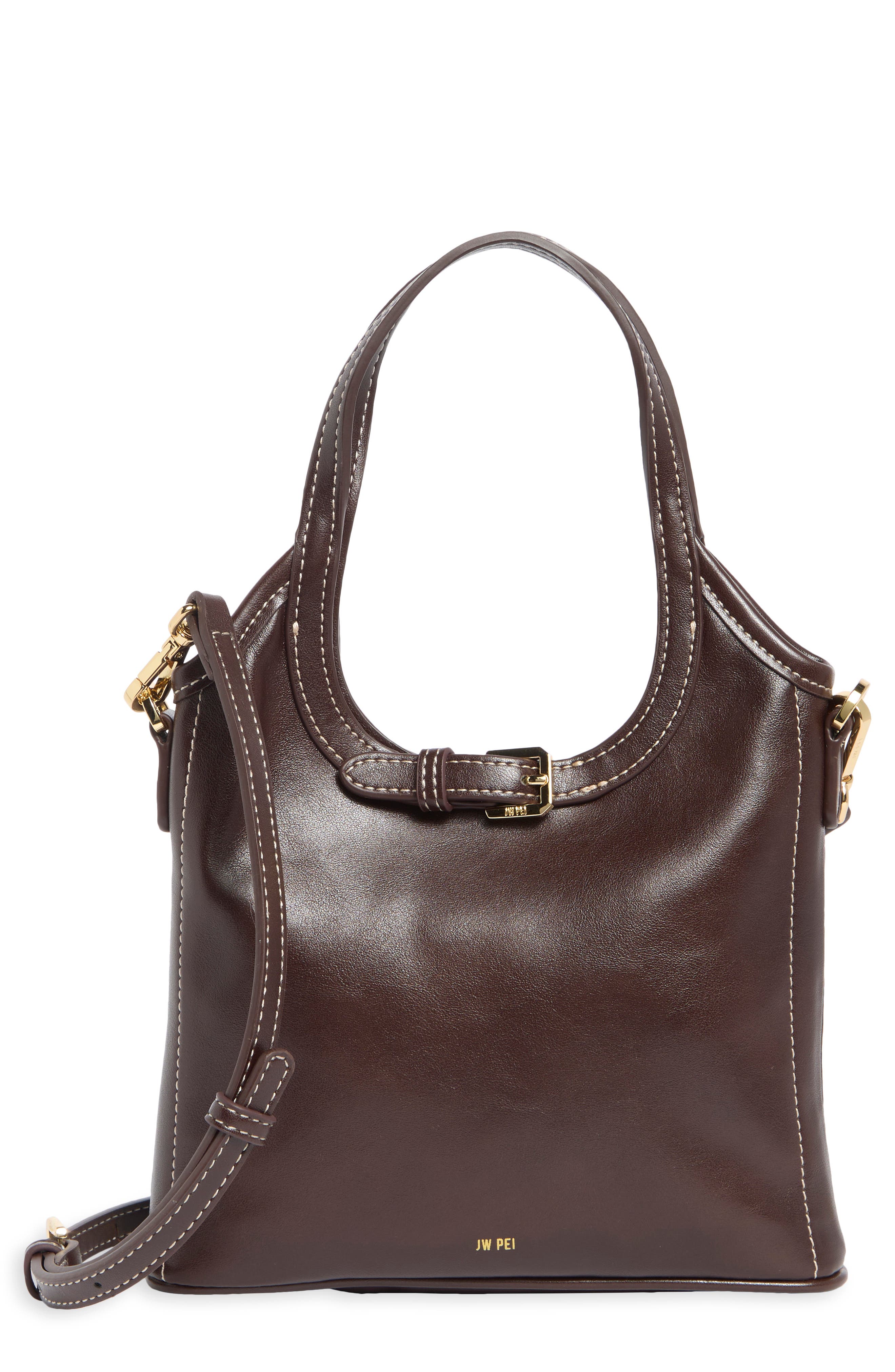 Mini Brooke Belted Top-Handle Bag